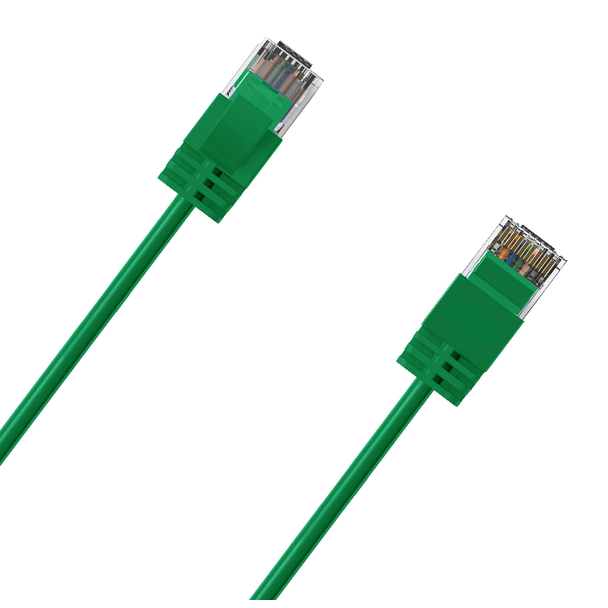 Cruxtec RF6A-030-GR Ultra-Thin CAT6A U/UTP Ethernet Cable Green 3m
