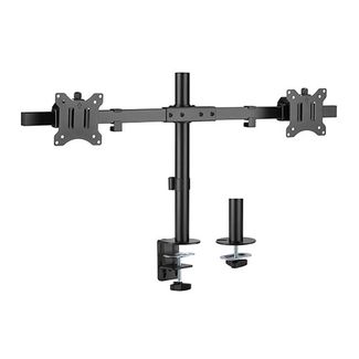 Brateck LDT57-C02 Pole Mount Dual-Screen Monitor Mount Fit Most 17'-32' Monitors Up to 9kg per screen VESA 75x75 100x100