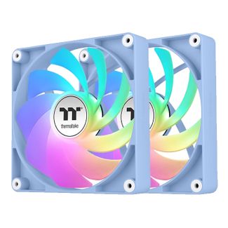 Thermaltake CL-F201-PL14BU-A CT140 140mm Reverse ARGB Sync Performance PWM Fan Hydrangea Blue Edition 2-Pack