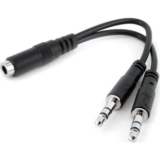 StarTech MUYHSFMM 3.5mm 3 Pin Headset Splitter