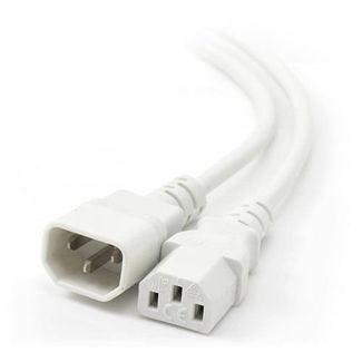 Alogic MF-C13C14-02-WH 2m IEC C13 to IEC C14 Computer Power Extension Cord Male to Female White
