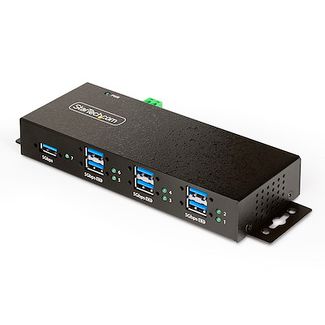 StarTech 5G7AINDRM-USB-A-HUB 7-Port Managed Heavy Duty Industrial USB Hub ESD/Surge