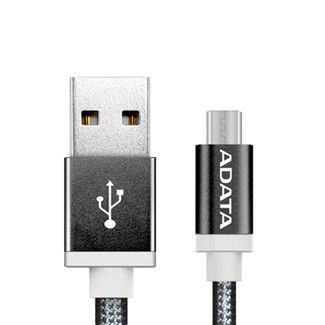 ADATA AMUCAL-100CMK-CBK Micro USB Cable Aluminium Black