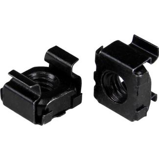 StarTech CABCAGENUT6B M6 Cage Nuts - 50 Pack Black