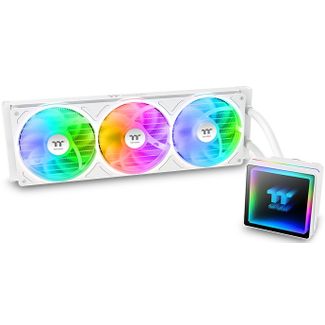 Thermaltake CL-W468-PL12SW-A TH360 V3 360mm ARGB AIO Liquid CPU Cooler Snow Edition