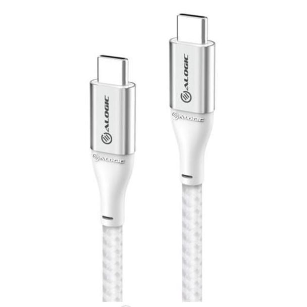 Alogic ULCC21.5-SLV Super Ultra USB 2.0 USB-C to USB-C Cable 1.5m 5A 480Mbps Space Grey and Silver