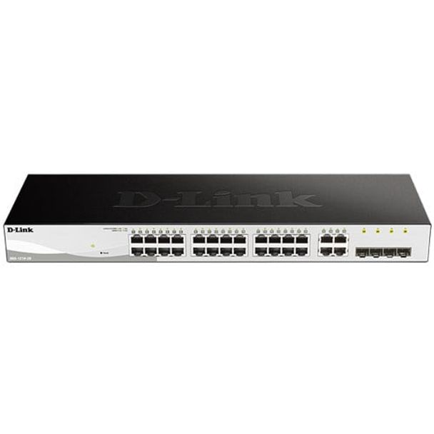 D-Link DGS-1210-28 24 PORT 10/100/1000MBPS + 4 PORT SFP WEBSMART SWITCH