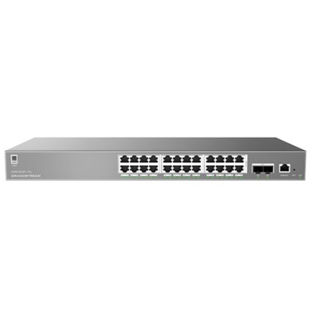Grandstream GWN7803PL Pro Enterprise Layer 2+ Managed PoE Network Switch 24xGigE 2xSFP+ 250 Watt PoE+