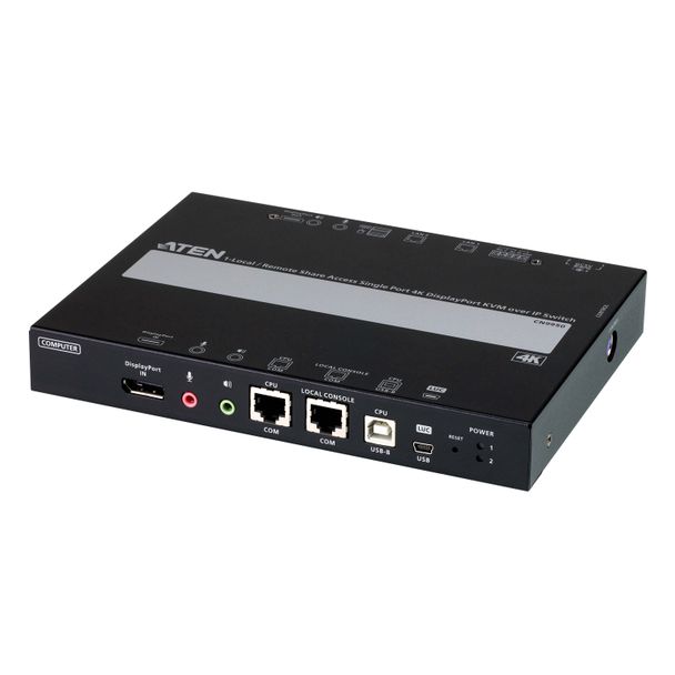 Aten CN9950-AT-U 1-Local/Remote Share Access Single Port 4K DisplayPort KVM over IP Switch