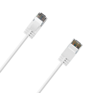 Cruxtec RF6A-100-WH Ultra-Thin CAT6A U/UTP Ethernet Cable White 10m
