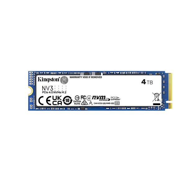 Kingston SNV3S/4000G NV3 4TB PCIe 4.0 NVMe M.2 2280 SSD