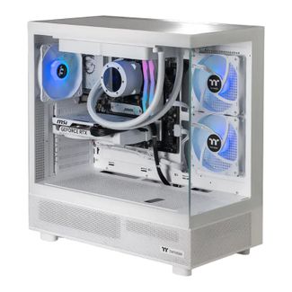 Thermaltake CA-4Q2-00D6WA-A1 Horizon V2 Snow Desktop Gaming PC Ryzen 5 7500F 32GB 1TB RTX 5060 W11H