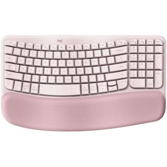 Logitech 920-012514 Wave Keys Wireless Ergonomic Keyboard Rose
