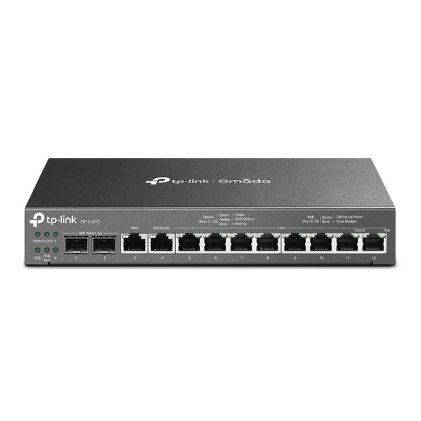 TP-Link ER7212PC Omada Gigabit VPN Router with PoE+ Ports and Controller