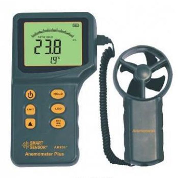 Smartsensor air flow anemometer AR836+