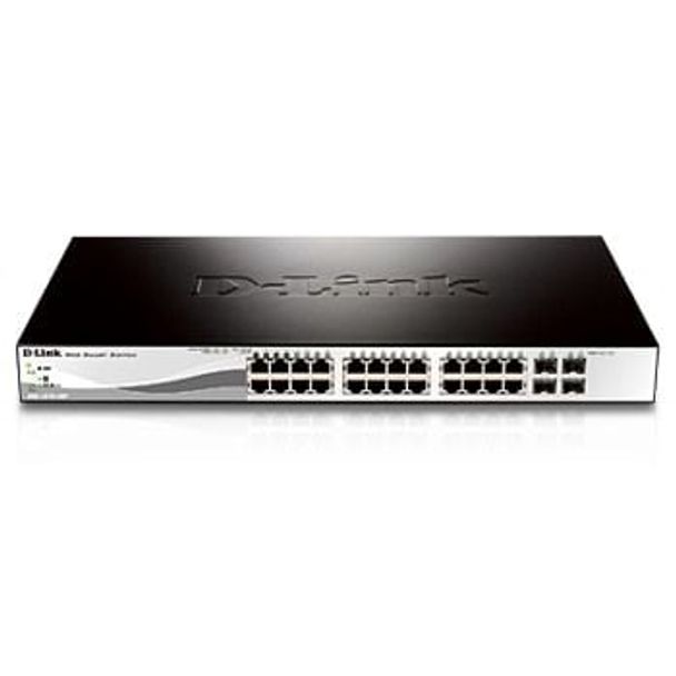 D-Link DGS-1210-28P 24 + 4 SFP Ports PoE Gigabit Smart Swich- DGS-1210-28P