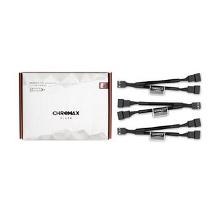 Noctua NA-SYC1-BLACK NA-SYC1 Chromax.Black 11cm 4Pin PWM Fan Power Splitter Cables (3 Pack)