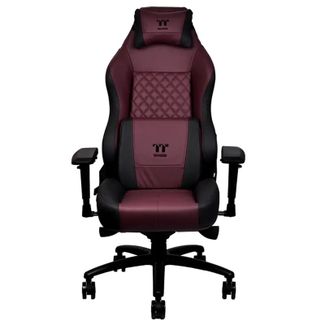 Thermaltake GGC-XCR-BRLFDL-TW X Comfort TT Premium Edition Real Leather Gaming Chair - Burgundy Red