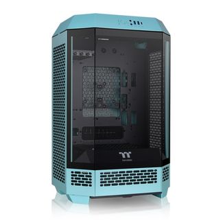 Thermaltake CA-1Y4-00SBWN-00 The Tower 300 Tempered Glass mATX Case - Turquoise