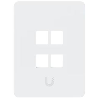 Ubiquiti UACC-WP-Keystone-V-4P Universal Paintable Keystone Wall Plate Vertical 4 Port 4-Pack