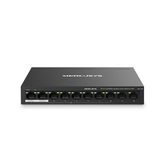 TP-Link Mercusys MS110P 10 Port 10/100 Mbps Desktop Switch with 8 Port PoE+