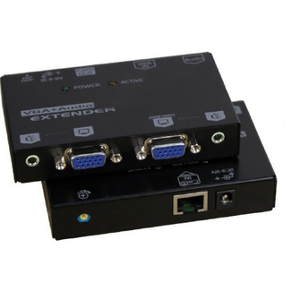 Serveredge HD15AEXCAT-300 VGA+Audio Video Extender over CAT5 up to 165 meters - With EDID Copy & RGB Skew