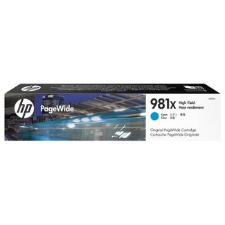 HP L0R09A 981X CYAN ORIGINAL PAGE WIDE CRTG 10K