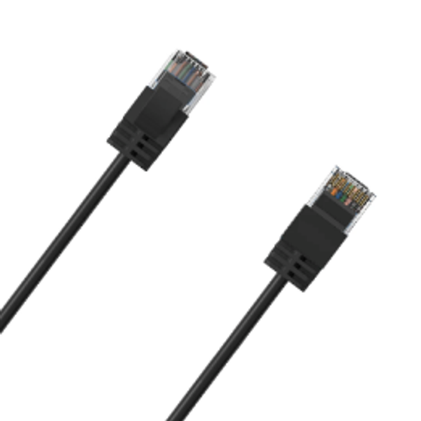 Cruxtec RF6A-150-BK Ultra-Thin CAT6A U/UTP Ethernet Cable Black 15m