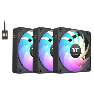 Thermaltake CL-F182-PL14SW-A CT140 140mm EX ARGB Magnetic Quick Connect PWM Fans Black 3-Pack