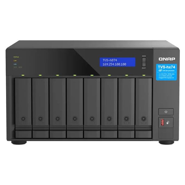 QNAP TVS-H874-I7-32G 8-Bay NAS with Intel Core i7 Processor & 32GB DDR4 RAM