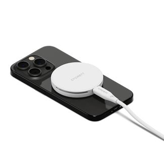 Cygnett CY5062CCRGP ChargePuck Qi2 15W Fast Wireless Charger - White