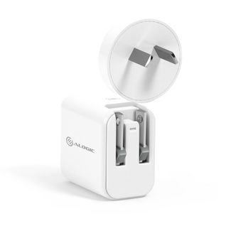 Alogic CO-C18C8PWH Combo Pack USB-C 18W Wall Charger with Power Delivery and USB-C to Lightning Cable White
