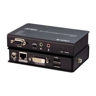 Aten CE611-AT-U DVI HDBaseT Mini KVM Extender extends USB Keyboard and mouse with DVI