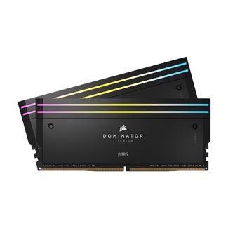 Corsair CMP64GX5M2B6000C30 DOMINATOR TITANIUM RGB 64GB (2x32GB) DDR5 DRAM 6000MT/s CL30 XMP Memory Black