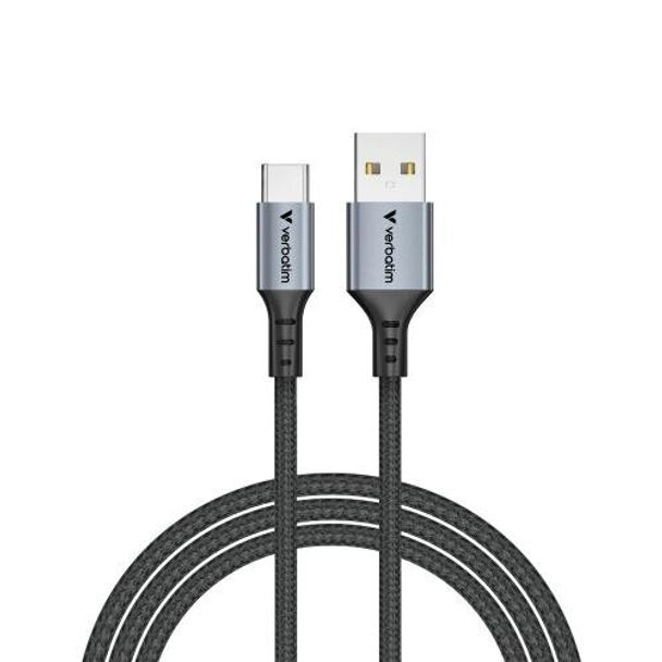 Verbatim 31843 Sync and Charge 18W USB-A to USB-C Cable Black 1.2m