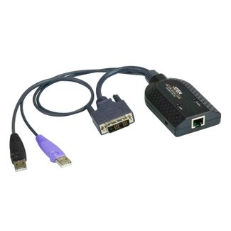 ATEN KA7166-AX KA7166 USB DVI Virtual Media KVM Adapter with Smart Card Support