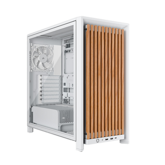 Corsair CC-9011341-WW FRAME 4000D WOOD RS Modular Mid-Tower ATX PC Case White & Oak