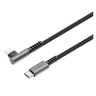 Cygnett CY5102PCCCL Unite 1m Right-Angle Lightning to USB C Cable Black
