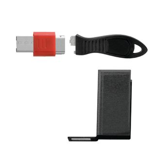 StarTech USB-A-PORT-BLOCKER Key With 4xLatching USB-A Cover Plugs