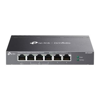 TP-Link Omada DS106GPP 6-Port Gigabit Desktop Switch with 3-Port PoE+ and 1-Port PoE++