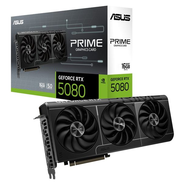 ASUS PRIME-RTX5080-16G PRIME GeForce RTX 5080 16GB GDDR7 Graphics Card