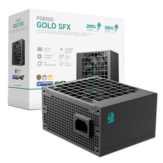 Deepcool R-PS850G-FE0B-JGAU Gamer Storm PS850G 850W Cybenetics Platinum ATX 3.1 Fully Modular SFX Power Supply Black