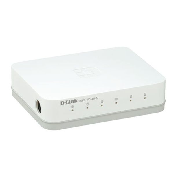 D-Link DGS-1005A 5 Port 10/100/1000Mbps Unmanaged Gigabit Switch DGS-1005A