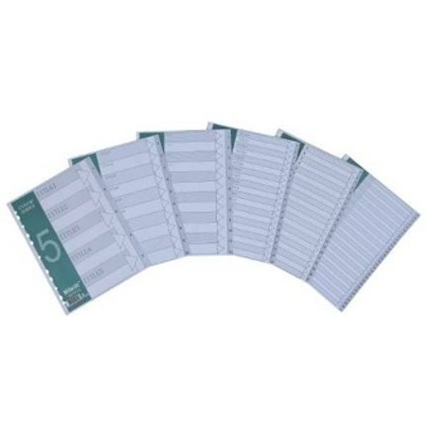 A4 PP 1-31 Tab Grey Dividers DVIDER-31GREY