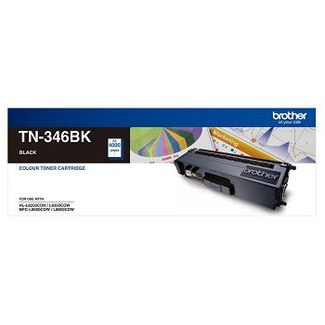 Brother TN346 Black Toner Cartridge 4000Pages TN-346BK