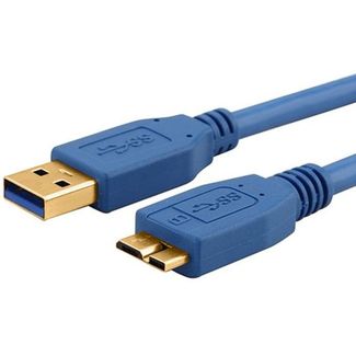 Alogic USB3-03-MCAB 3m USB 3.0 Type A to Type B micro Cable Male to Male (Blue or Black)