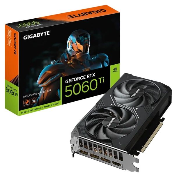 Gigabyte GV-N506TWF2MAX OC-16GD GeForce RTX 5060 Ti WINDFORCE MAX OC 16GB GDDR7 Graphics Card