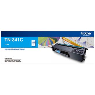 Brother TN-341C Colour Laser Toner- Standard Cyan