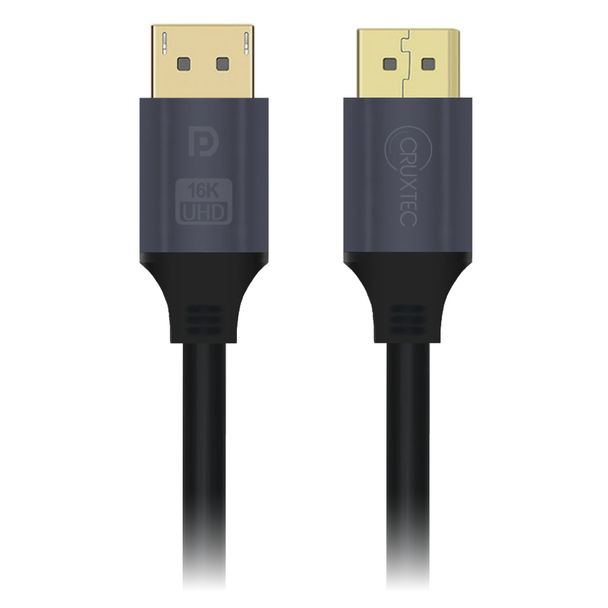 Cruxtec DP21-03-BK DP 2.1 16K DisplayPort Cable 3m Black
