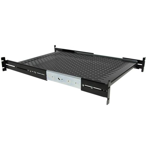 StarTech UNISLDSHF19 2U Sliding Vented Rack Mount Shelf
